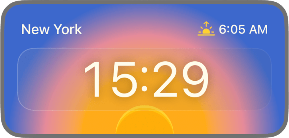 Sunrise Widget